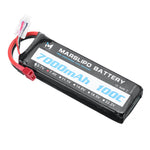 LinkMejor 7.4V 7000mAh 100C 2S Lipo Battery T Plug with XT60 Adapter for RC Model Toys