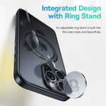 LinkMejor SkyRing Series Magnetic Phone Case with Stand for iPhone 15 15 Plus 15 Pro 15 Pro Max