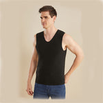 LinkMejor 3-Zone Intelligent Electric Heating Seamless Vest for Men Women Fleece-Lined Thermal Underwear Base Layer Body Self Heating Warm Clothes(No Power Bank)