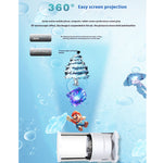 3D Hologram Projector Fan With Built-in Bluetooth Speaker 360° Viewing Angle Cylindrica Screen Advertising Display Machine APP Control