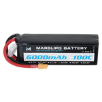 LinkMejor 14.8V 6000mAh 100C 4S Lipo Battery XT60 Plug for RC Drones