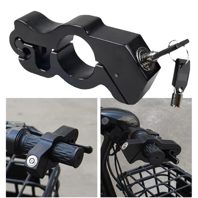 LinkMejor Anti-Theft Aluminum Alloy Handlebar Lock for Bike Motorcycle E-Bike Universal Portable Bicycle Secure Lock