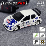 LinkMejor 2802 PRO RTR 1/28 2.4G RWD Drift RC Car Gyro LED Light On-Road Mini Full Proportional Racing Micro Classic Vehicles Models Toys