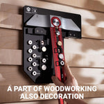 LinkMejor Ruler Stand For Hooked On Wood MT-2465 PRO Scriber Sturdy Acrylic/Bakelite Wall-mounted For Easy Storage