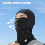WEST BIKING Winter Fleece-Lined Warm Headwear Windproof Cold-Resistant Headgear Breathable Face Mask Neck Head Cover Cycling for Helmet