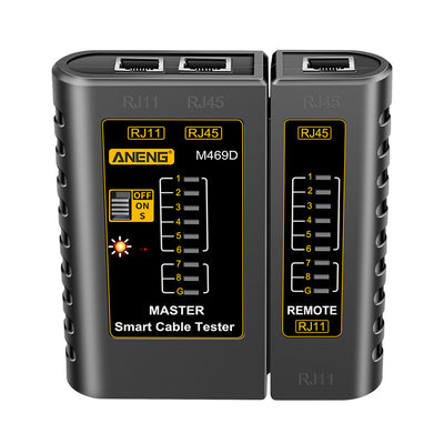 LinkMejor Network Cable Tester RJ45 RJ11 RJ12 CAT5 UTP LAN Cable Tester Network Pairing Tool M469D