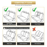 Universal Full Car Front Seat Mat Covers PU Leather Breathable Cushion Pad
