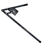 Woodworking Angle Ruler Universal Protractor 0-180 Degrees Aluminum Alloy Precision ±0.3 230x500mm Measuring Tool