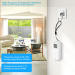 TH13 Tuya WiFi Temperature & Humidity Sensor with LCD Digital Display Indoor Hygrometer Thermometer Smart Home Remote Monitor Voice with Alexa Google Home Smart Life APP