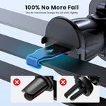 LinkMejor D37 Magnetic Car Phone Holder 2 in 1 Handsfree Stand Phone Mount for Dashboard / Air Vent for iPhone/Samsung Android