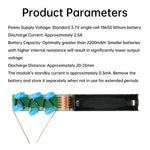High Voltage Module 20KV 40KV Adjustable Output Compact Design Lithium Battery Powered Boost Coil Powerful Pulse Discharge Suitable for Experimental Equipment and High Power Applications