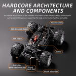 LinkMejor KF13 RTR 1/16 2.4G 4WD 30km/h RC Car High Speed Off-Road Truck Full Proportioal LED Light Remote Control Vehicles Models Toys