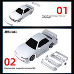BM Racing BMHOBBY BMRX-FLD S13 RTR 1/28 2.4G RWD Mini Drift RC Car Gyro LED Light Rear Wheel Drive Full Proportional Racing Frame Remote Control Vehicles Models Toys