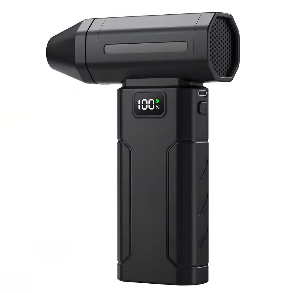 X8 Mini Turbo Fan 100000RPM 5-Speed Handheld Portable Air Blower Rechargeable 6000mAh Type-C Fast Charging Industrial Cleaning Snow Removal LED Light
