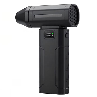 X8 Mini Turbo Fan 100000RPM 5-Speed Handheld Portable Air Blower Rechargeable 6000mAh Type-C Fast Charging Industrial Cleaning Snow Removal LED Light