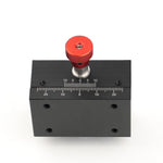 Dove Tail Displacement Platform 40mm Travel Range CNC Aluminum Alloy 0.01mm Precision Brass Rack and Pinion Control