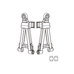 LinkMejor 14301 14302 14303 Front Rear Upper Down Arms Spart RC Car Parts 14210 14260 14250 14230 14220