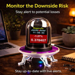 LinkMejor Smart Clock WiFi Weather Time Display Crypto Stock Monitor RGB LED Desk Clock Multi Function