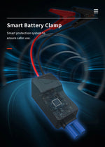 Smart Clamp 650A Emergency Power Smart Jump Start Clamps Emergency Power Supply Intelligent Starting Electric Clamp Car Battery Ignition Connection Wire Clamp