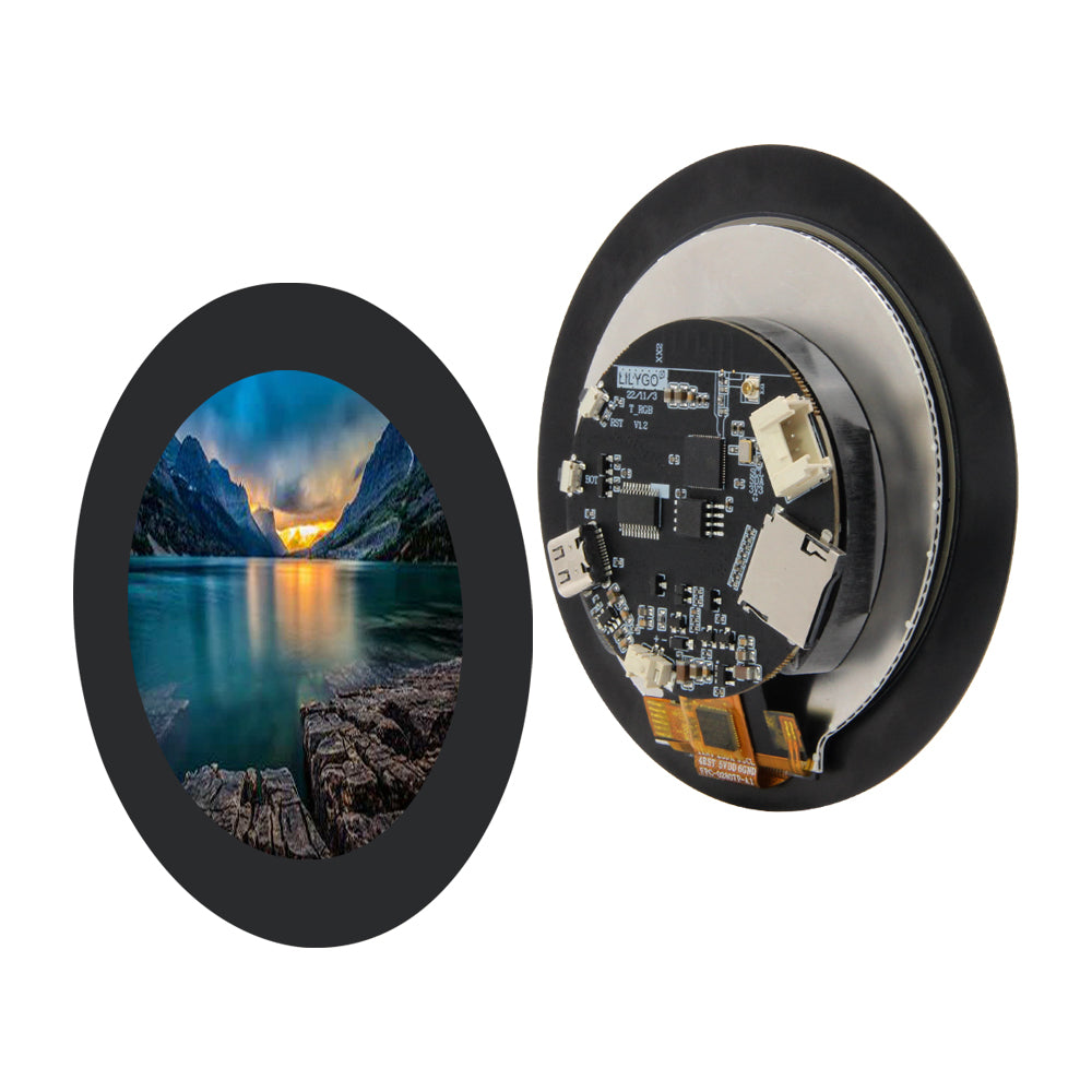 LinkMejor® T-RGB ESP32-S3 2.8 inch LCD Round Touch Display ST7701S Screen ESP32-S3R8 Development Board Support WIFI Bluetooth TF