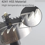 12PCS High-Speed Steel Hole Saw Set 15-50mm HSS4241 Drill Bit Alloy Metal Cutting Tool for 2mm Thick Sheets