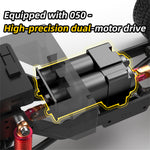 LinkMejor HG4-211 RTR 1/16 2.4G 4WD RC Car for TOYOTA FJ40 Land Cruiser Off-Road Truck with Winch LED Light Sound Smoke Simulated Suspension Metal Drive Shaft Spring Wheel Hub Remot Control Vehicles Models Toys