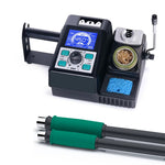LinkMejor 982 Soldering Iron Station Rapid Heating LCD Display Compatible C210 C245 Handles 90°C to 450°C Adjustable Temperature Compact Design Professional Welding
