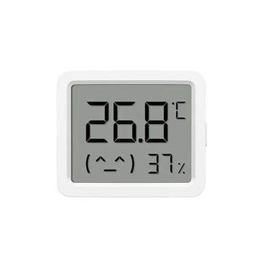 LinkMejor 3 Mijia Smart Temperature Humidity Sensor Mini 0°C-60°C Range Bluetooth 5.0 High Precision Compact Hygrometer with LCD Display and Wall Sticker