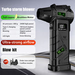HFX-08 Turbo Storm Blower 240W Power Fan High-pressure Brushless Motor Digital Display with LED Lighting for Dust Removal Snow Blowing Dust Vacuuming