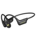 Monster MH22282 True Bone Conduction Headset Wireless bluetooth 6.0 Earphone IPX8 Waterproof Built-in 32G Memory 11.2mm Speaker AAC SBC Audio ENC Call Noise Cancelling 16H Playback Lightweight Design Open-ear Neckband Swimming Headphones