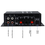 AK280BT Bluetooth HIFI Amplifier Single Channel Audio Power Amp 12-14V 80W 20-20KHz RCA Interface Aluminum Alloy