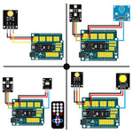 LinkMejor Smart Home Nano Starter Kit for Programming Project STEM Educational DIY Electronics Automation IoT Kit Components Sensors Modules Boards