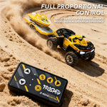 LinkMejor HG4-411 RTR 1/64 2.4G RWD Mini Alloy RC Car Support App Remote Control Motorcycle Beach Off-Road Three Speed Vehicles Models Pocket Toys Desktop Collection Gift For Boys