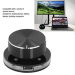 LinkMejor Volume Control Knob for Android System PC Multimedia Type-C External Media Adjustment Controller with RGB Light