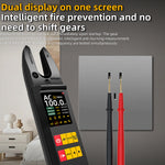 LinkMejor U5 Digital Clamp Multimeter True RMS TFT Screen AC DC Voltage Current Tester Non-Contact Voltage Detection Rechargeable Multimeter Professional Electricity Measurement Tool