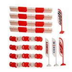 LinkMejor X43 V64 1/43 1/64 1/72 Mini Drift RC Car Parts Road Cone Indicator Street Sign Decoration Set Vehicles Models Spare Accessories SK177