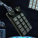 9/10/12/15 Keys Type-C Wired Mechanical Keypad with Dual Knobs Hot Swap Customized PC Gaming Keyboard for Office Computer Macro Design