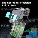 Accurate Portable Professional Breathalyzer Alcohol Tester with Digital Display 8 Reusable Mouthpieces for Home Car Use