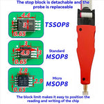 TSSOP8/MSOP8 Chip Programmer Test Probe 8Pin 2.54mm Header ISP Flash MCU Automotive Connection Cable