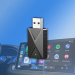LinkMejor 2 in 1 CarPlay Android Auto Adapter Wireless Conversion USB Type-C Plug and Play Dual System Stable Connection 5.8GHz WiFi