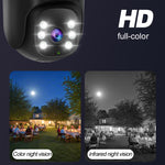 Guudgo 2MP+2MP+2MP+2MP Four Lens Solar Camera 5X Zoom 4G AOV Outdoor Security Camera 360 Degree Smart Night Vision Waterproof Camera