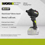LinkMejor WU093 Lithium Industrial Blower Cordless 20V 75,000RPM Lightweight 209m/s High Power Multi Nozzle Attachments