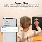 LinkMejor SNZB-04P Zigbe Door Window Sensor Tamper Alert Smart Scene Remote Control Smart Home ZHA Work with Alexa Google Home