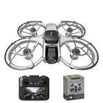 LinkMejor Z4 WiFi FPV with 4.3inch LCD Screen Controller HD Dual Camera Electrically Adjustable Optical Flow Hover 360° Obstacle Avoidance Circle Protection Brushless 2.4G 4CH 6-Axis Remote Control Toys RC Drone Quadcopter RTF