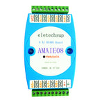 8ch 4-20MA/0-10V Current Voltage ADC Collector Read Capture Module RS485 MODBUS RTU PLC Board