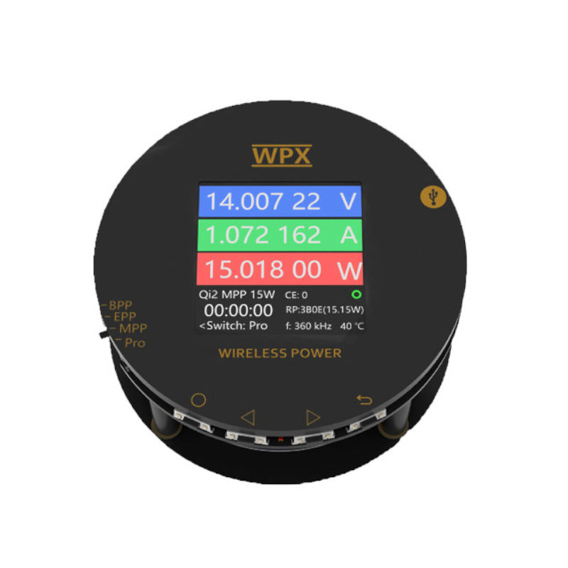 LinkMejor WPX-5 Wireless Charging Tester Magnetic Test Multi-functional BPP-EPP-MPP 25W Fast Charging Debugger Repair Support 5W/7.5W/10W/15W Automatic Test