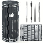 128 in 1 Precision Screwdriver Set CR-V Steel Magnetic Driver Kit Flexible Shaft for Electronics Computers Gaming Consoles Portable Repair Tool Set