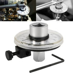 Premium CR-V Long Handle Torque Wrench High Hardness Good Toughness Calibrated in Degrees for Car Repairing 1/2 Inch Torque Gauge Silvering Automotive Tools