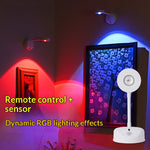 Elfeland Rechargeable LED RGB Motion Sensor Spotlight Timer Smart PIR Sensor Wall Lamp with Remote Control
