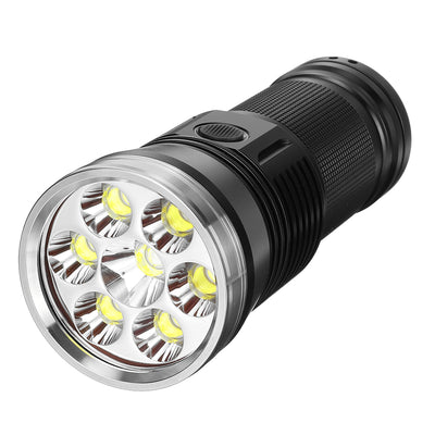 LinkMejor HK07 XPH50.2 23000LM 6500K 7 LED Flashlight Super Bright 6 Modes Type-C Charging Searchlight Power Bank